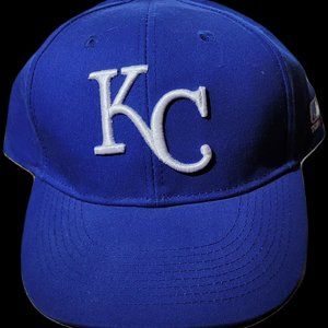 Kansas City Cap Hat Royal Blue Strap Baseball Cap KC MLB - ONE SIZE OSFW